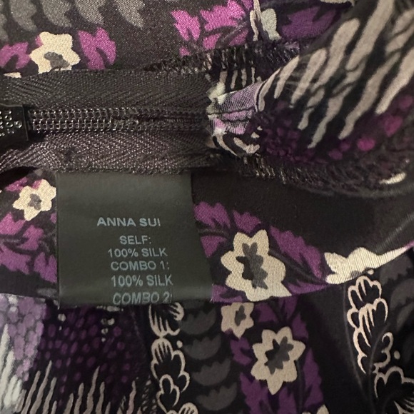 Anna Sui Silk Mini Dress - Picture 10 of 10